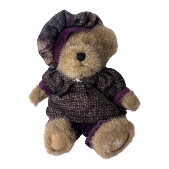 Boyds Bears TEDDY BEAR 9” Snowflake Dress Hat Plumbeary Best Dressed Plush Toy - Picture 6 of 7